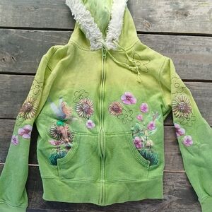 Disney Green and Cream Fleece Hoodie